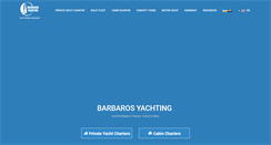 Desktop Screenshot of barbarosyachting.com